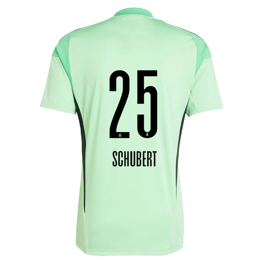 DanxenメンズLeonardo Schubert#25ライトグリーンブラックゴールキーパー シャツ2025/26ジャージーユニフォーム