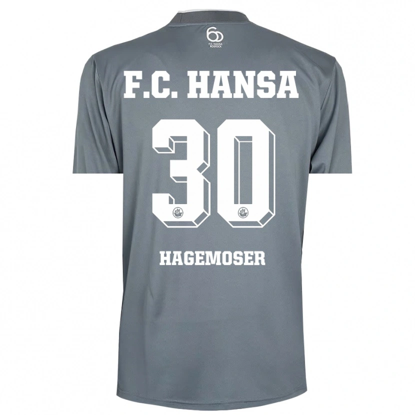 DanxenメンズMax Hagemoser#30ライトグレー ホワイトゴールキーパー シャツ2025/26ジャージーユニフォーム