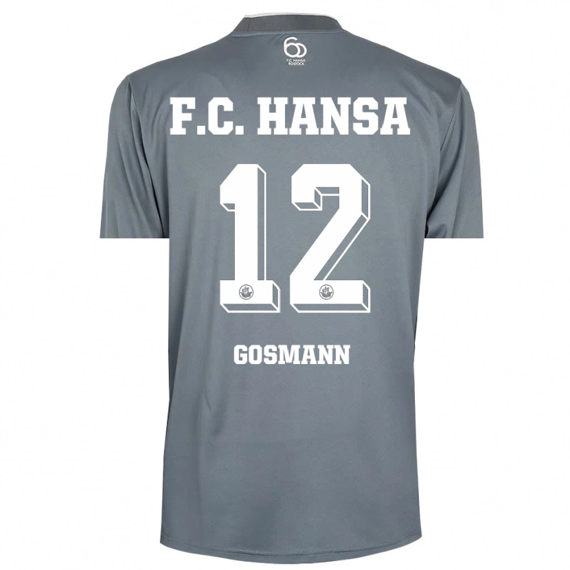 DanxenメンズHermann Gosmann#12ライトグレー ホワイトゴールキーパー シャツ2025/26ジャージーユニフォーム