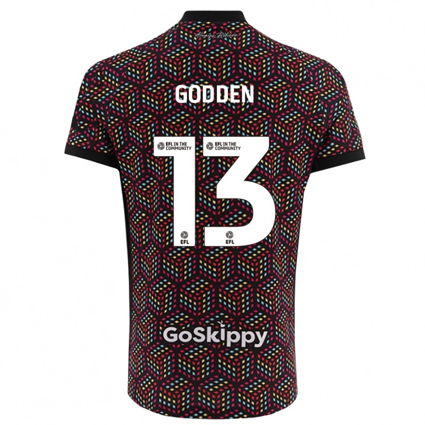 DanxenメンズFreddie Godden#13ブラック ホワイトゴールキーパー シャツ2025/26ジャージーユニフォーム