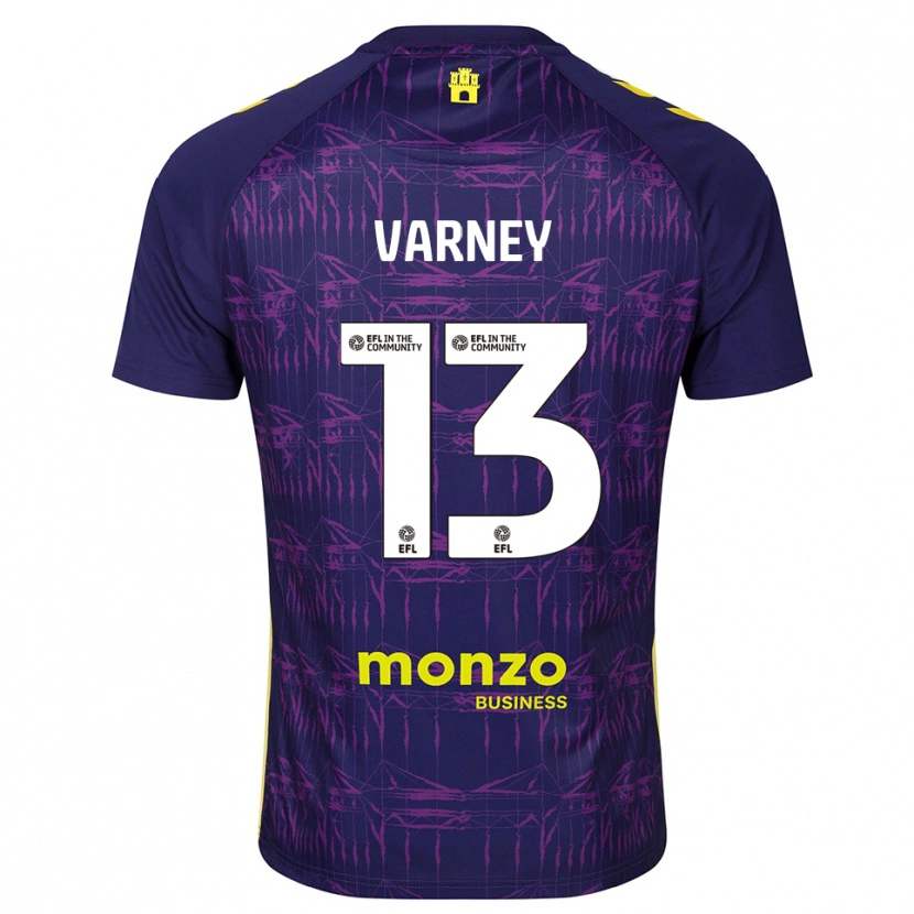 DanxenメンズOscar Varney#13パープル イエローゴールキーパー シャツ2025/26ジャージーユニフォーム
