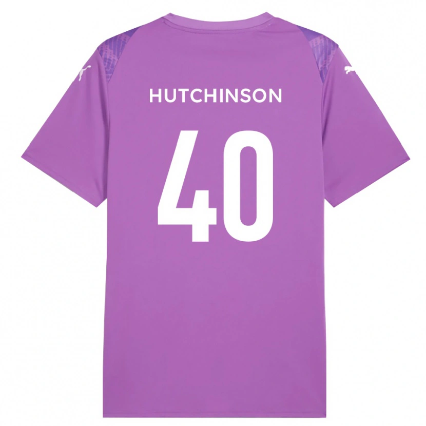 DanxenメンズLuke Hutchinson#40ミディアムオーキッドゴールキーパー シャツ2025/26ジャージーユニフォーム