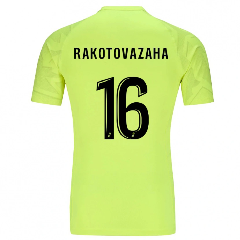 DanxenメンズAllan Rakotovazaha#16ネオングリーンゴールキーパー シャツ2025/26ジャージーユニフォーム