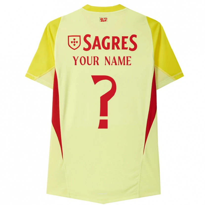 DanxenメンズSLベンフィカ黄色 赤ゴールキーパー シャツ2025/26ジャージーユニフォーム