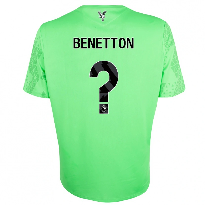 DanxenメンズLucca Benetton#0緑 黒ゴールキーパー シャツ2025/26ジャージーユニフォーム