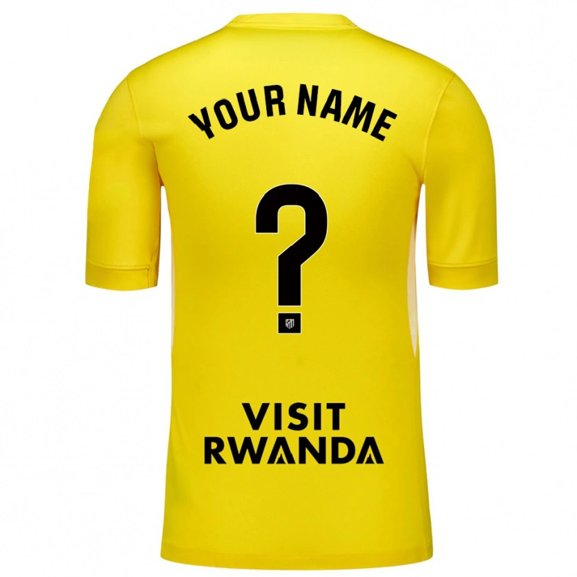 Danxenメンズアトレティコ・マドリードイエローブラックゴールキーパー シャツ2025/26ジャージーユニフォーム