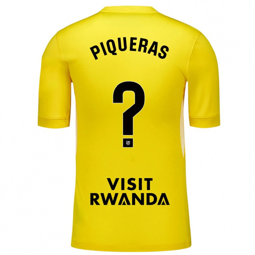 DanxenメンズDiego Piqueras#0イエローブラックゴールキーパー シャツ2025/26ジャージーユニフォーム