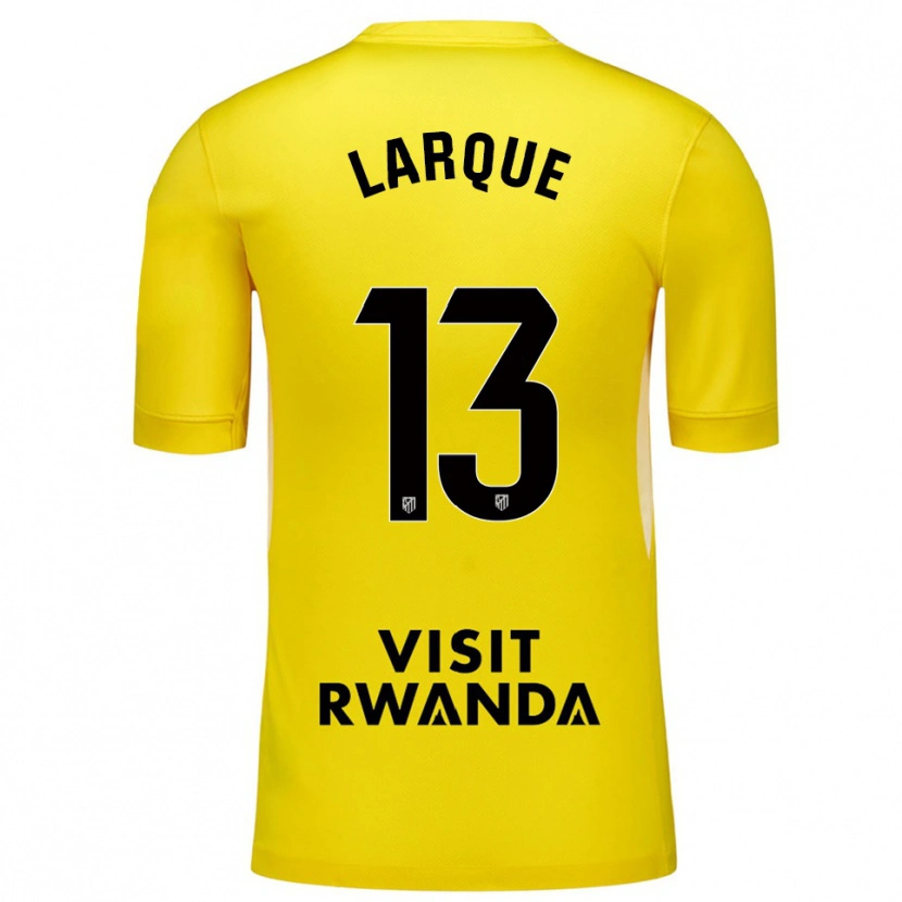 DanxenメンズPatricia Larqué#13イエローブラックゴールキーパー シャツ2025/26ジャージーユニフォーム