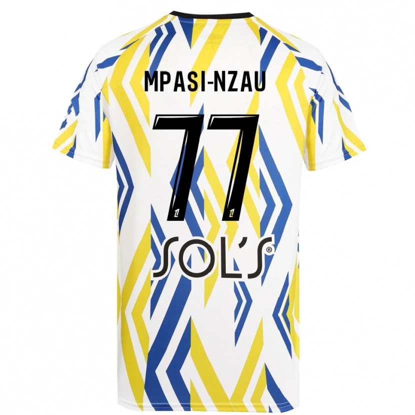 Danxenメンズリオネル・ンパシ#77ホワイトレッドブルーゴールキーパー シャツ2025/26ジャージーユニフォーム