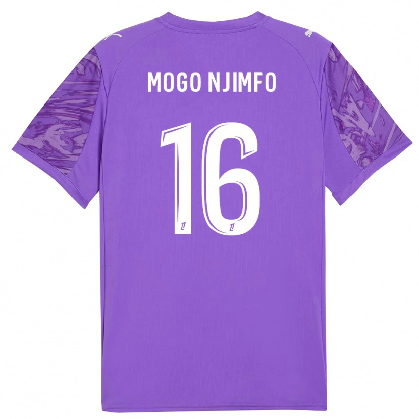 DanxenメンズArthur Mogo Njimfo#16ライラックホワイトゴールキーパー シャツ2025/26ジャージーユニフォーム