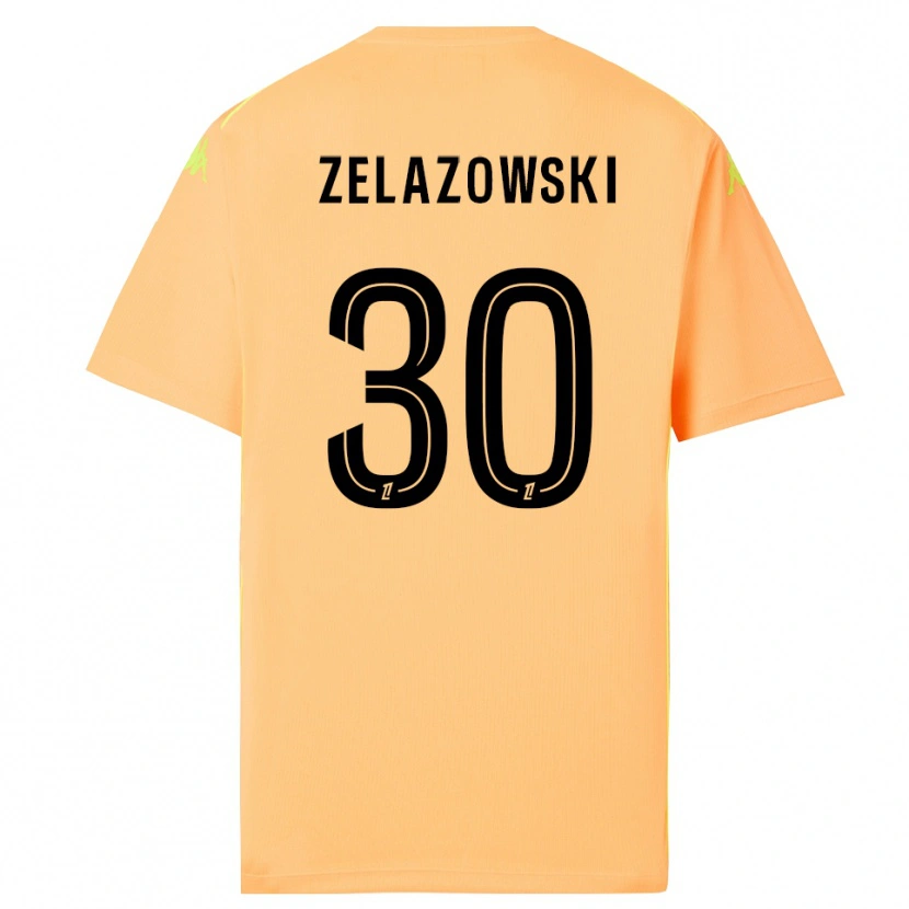 DanxenメンズBartosz Zelazowski#30ライトオレンジブラックゴールキーパー シャツ2025/26ジャージーユニフォーム