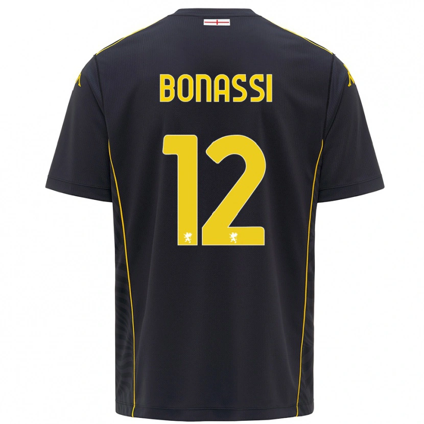 DanxenメンズLorenzo Bonassi#12黒黄ゴールキーパー シャツ2025/26ジャージーユニフォーム