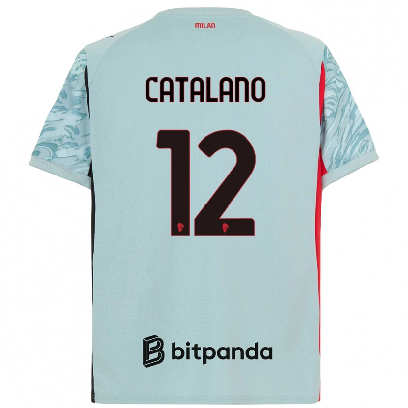 DanxenメンズAlessio Catalano#12ライトブルー赤ゴールキーパー シャツ2025/26ジャージーユニフォーム