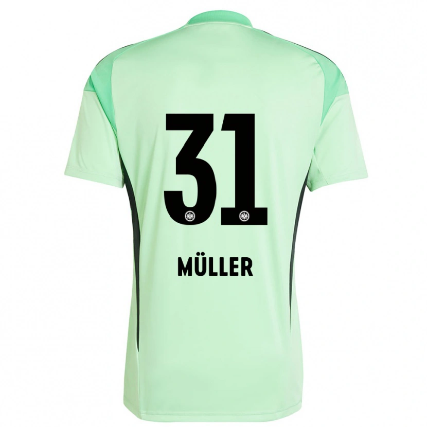 DanxenメンズLaurin Müller#31ライトグリーン黒ゴールキーパー シャツ2025/26ジャージーユニフォーム
