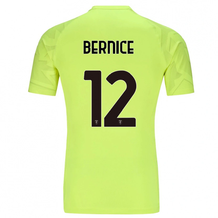 DanxenメンズMatteo Bernice#12蛍光グリーンゴールキーパー シャツ2025/26ジャージーユニフォーム