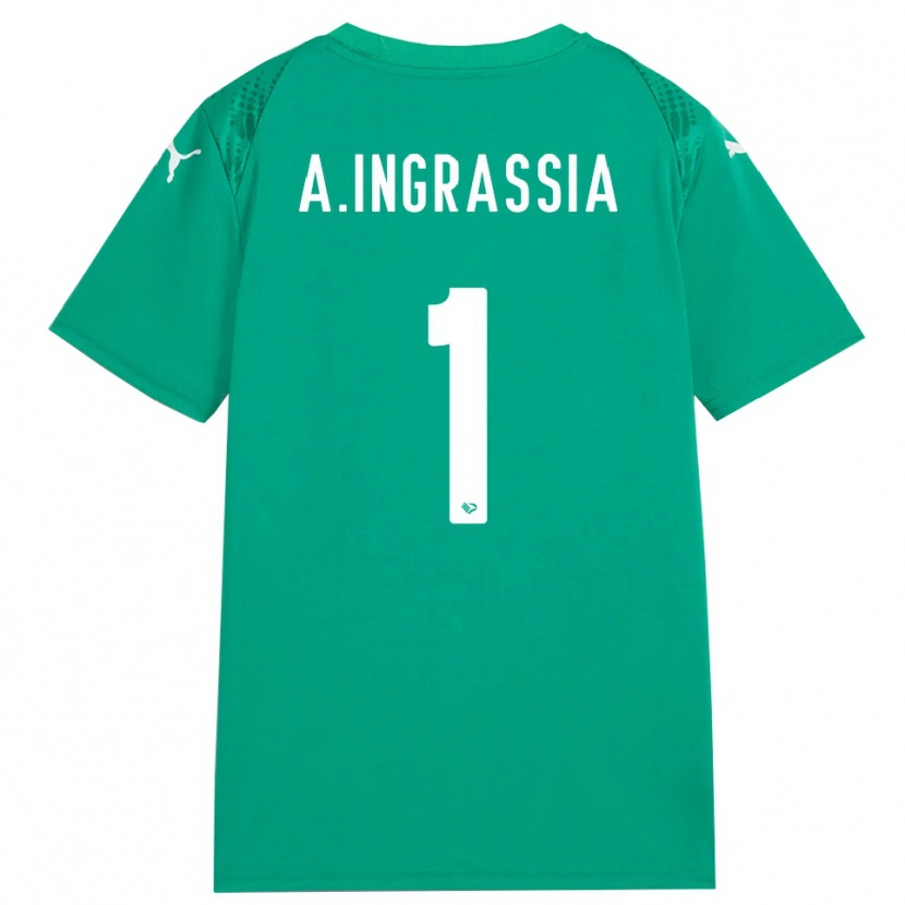DanxenメンズAntonio Ingrassia#1シーグリーンホワイトゴールキーパー シャツ2025/26ジャージーユニフォーム