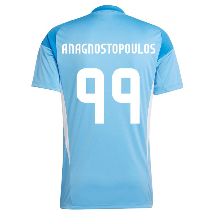 DanxenメンズAlexandros Anagnostopoulos#99ディープスカイブルーゴールキーパー シャツ2025/26ジャージーユニフォーム