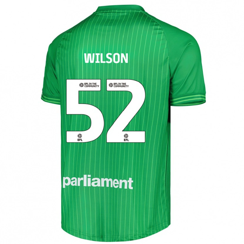 DanxenメンズAston Wilson#52ライムグリーンゴールキーパー シャツ2025/26ジャージーユニフォーム
