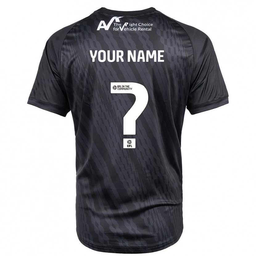 Danxenメンズシュルーズベリー・タウンFCブラックホワイトゴールキーパー シャツ2025/26ジャージーユニフォーム