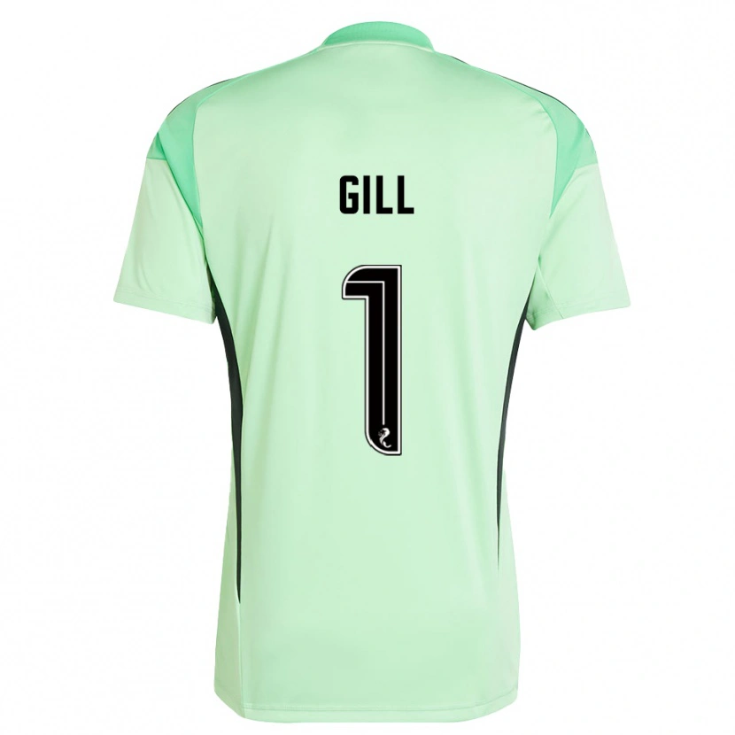 DanxenメンズMarcus Gill#1ライトグリーンブラックゴールキーパー シャツ2025/26ジャージーユニフォーム