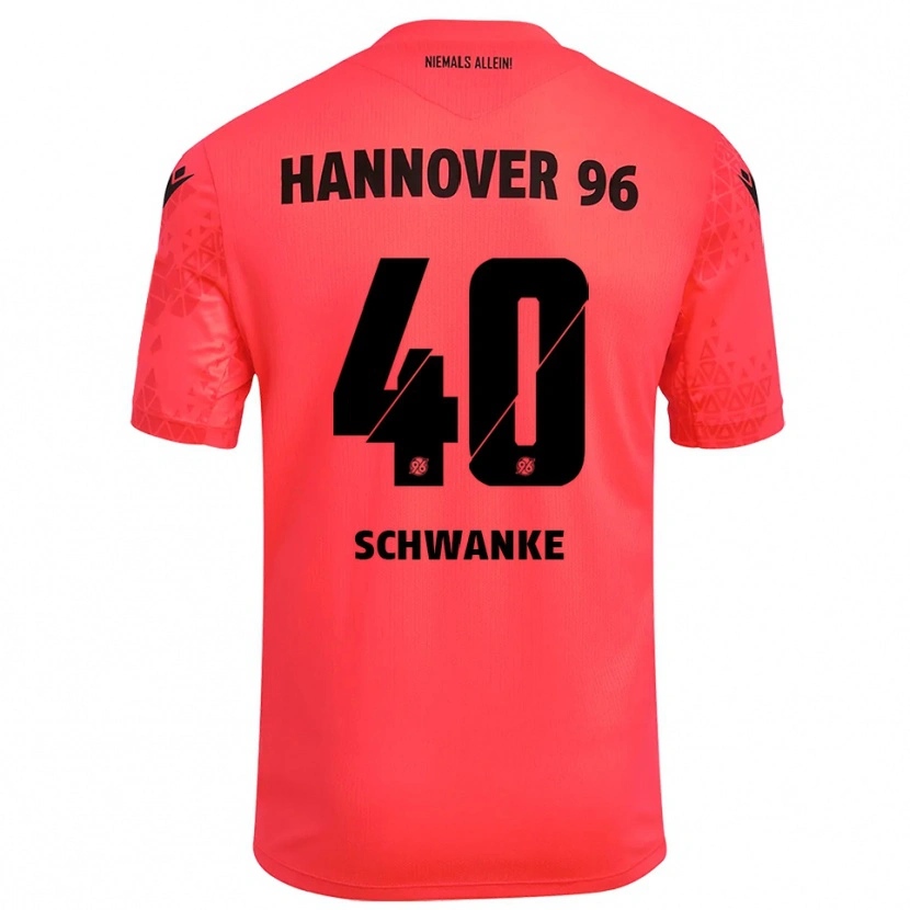 DanxenメンズJonas Schwanke#40レッドブラックゴールキーパー シャツ2025/26ジャージーユニフォーム