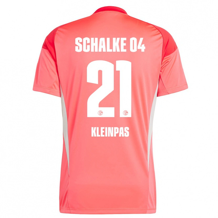 DanxenメンズSophie Kleinpas#21コーラルレッドゴールキーパー シャツ2025/26ジャージーユニフォーム