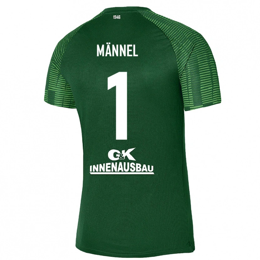 DanxenメンズMartin Männel#1ディープグリーンブラックゴールキーパー シャツ2025/26ジャージーユニフォーム