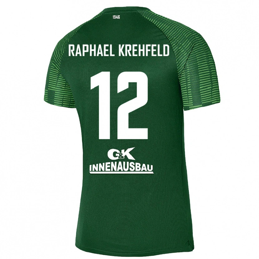 DanxenメンズLuca Raphael Krehfeld#12ディープグリーンブラックゴールキーパー シャツ2025/26ジャージーユニフォーム