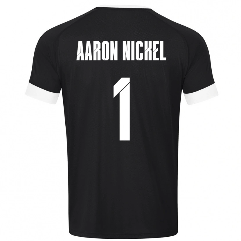 DanxenメンズArvit Aaron Nickel#1ブラックホワイトゴールキーパー シャツ2025/26ジャージーユニフォーム