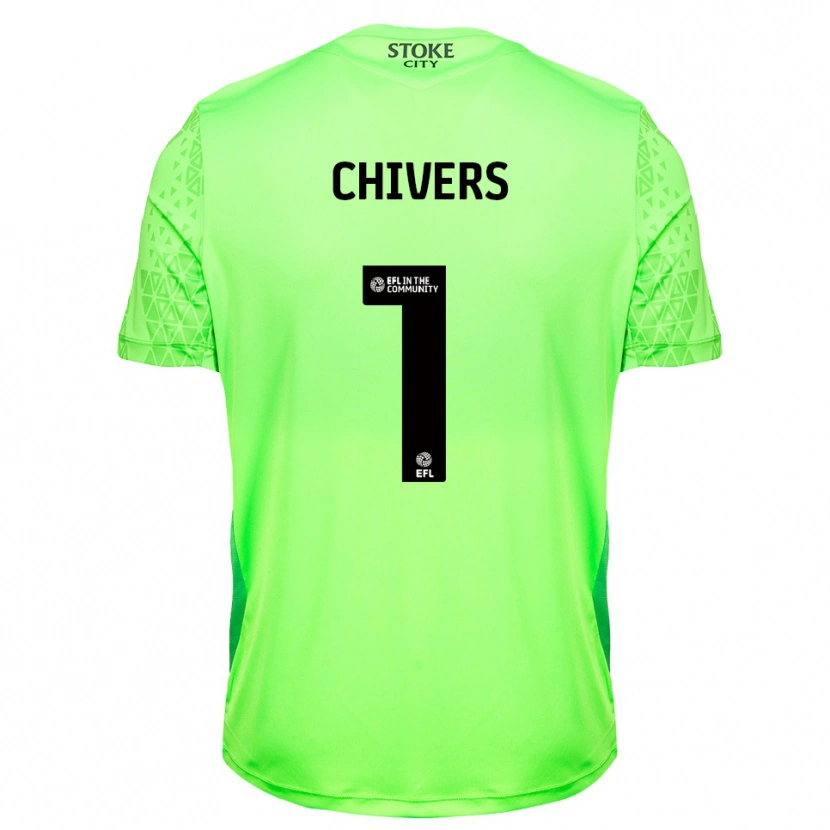 DanxenメンズBen Chivers#1グリーン ブラックゴールキーパー シャツ2025/26ジャージーユニフォーム