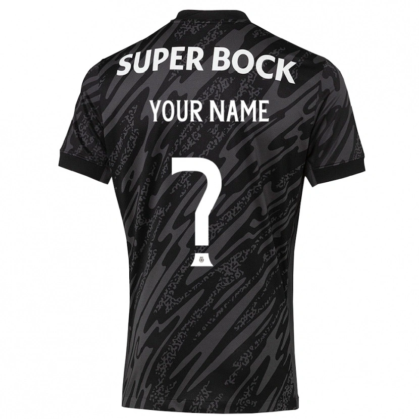 Danxenメンズスポルティング・クルーベ・デ・ポルトゥガル灰色 黒 白ゴールキーパー シャツ2025/26ジャージーユニフォーム