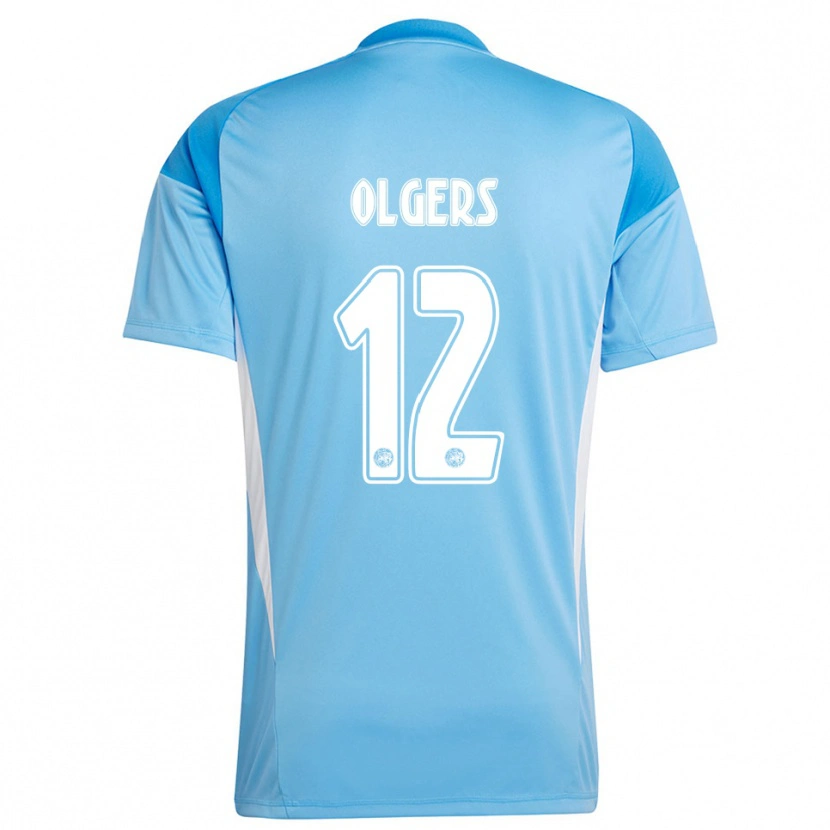DanxenメンズGuus Olgers#12薄青 白ゴールキーパー シャツ2025/26ジャージーユニフォーム