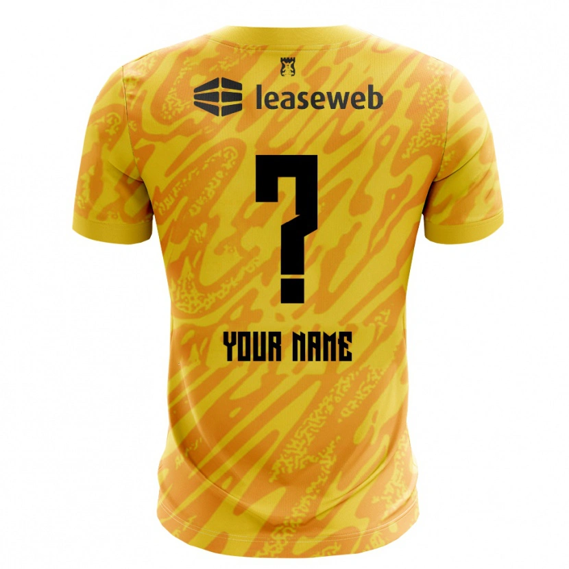 DanxenメンズAZアルクマールオレンジ 黄色 黒ゴールキーパー シャツ2025/26ジャージーユニフォーム