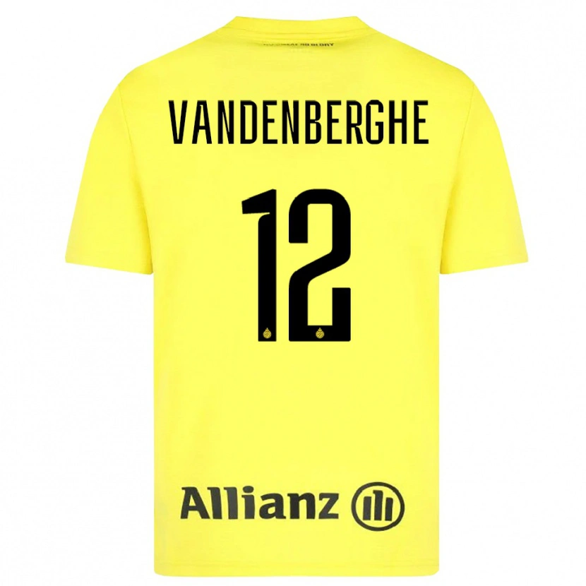 DanxenメンズXander Vandenberghe#12黄色 黒ゴールキーパー シャツ2025/26ジャージーユニフォーム