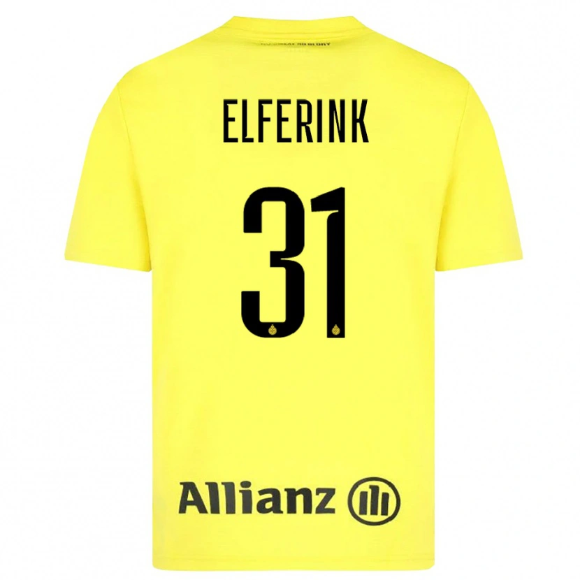 DanxenメンズMarie Elferink#31黄色 黒ゴールキーパー シャツ2025/26ジャージーユニフォーム