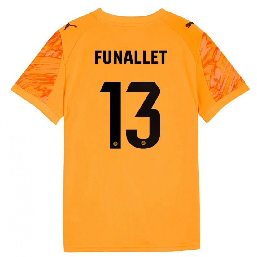 DanxenメンズPau Funallet#13オレンジブラックゴールキーパー シャツ2025/26ジャージーユニフォーム