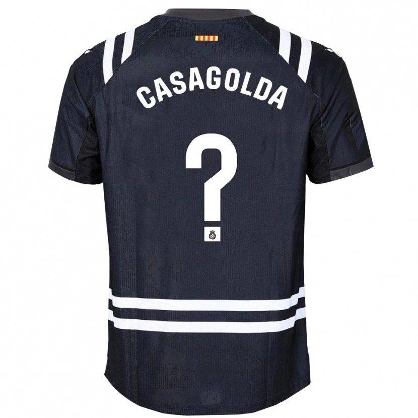 DanxenメンズPau Casagolda#0ブラックホワイトゴールキーパー シャツ2025/26ジャージーユニフォーム