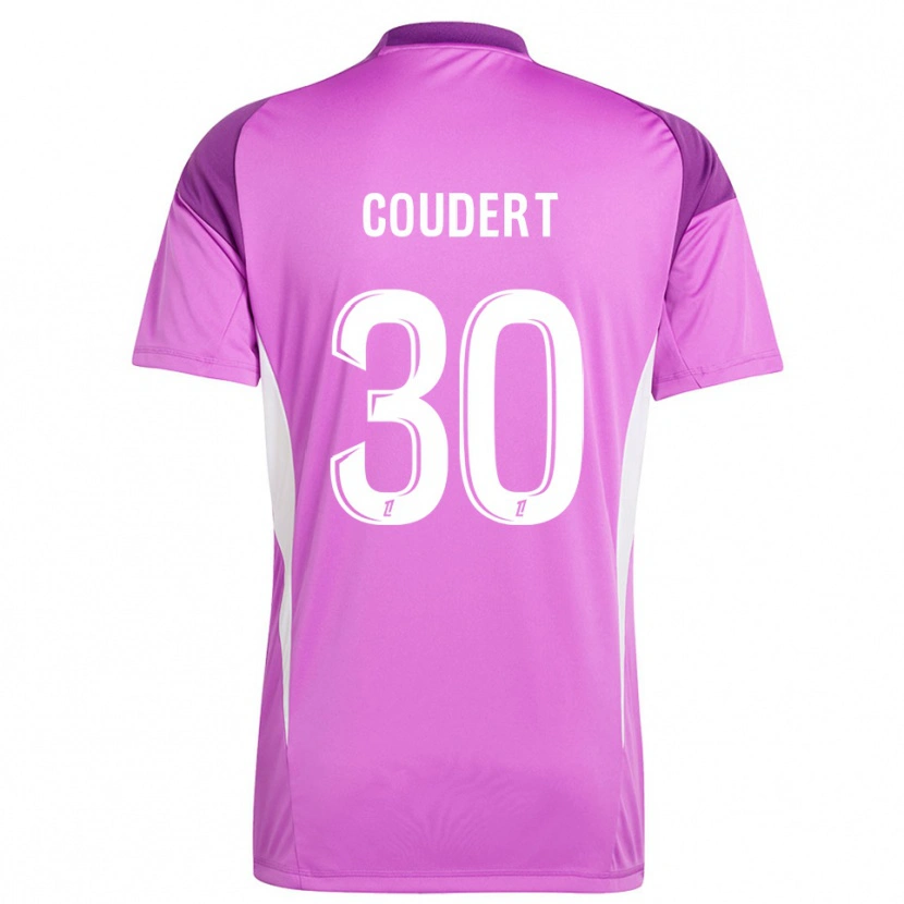 DanxenメンズGrégoire Coudert#30ライラックホワイトゴールキーパー シャツ2025/26ジャージーユニフォーム