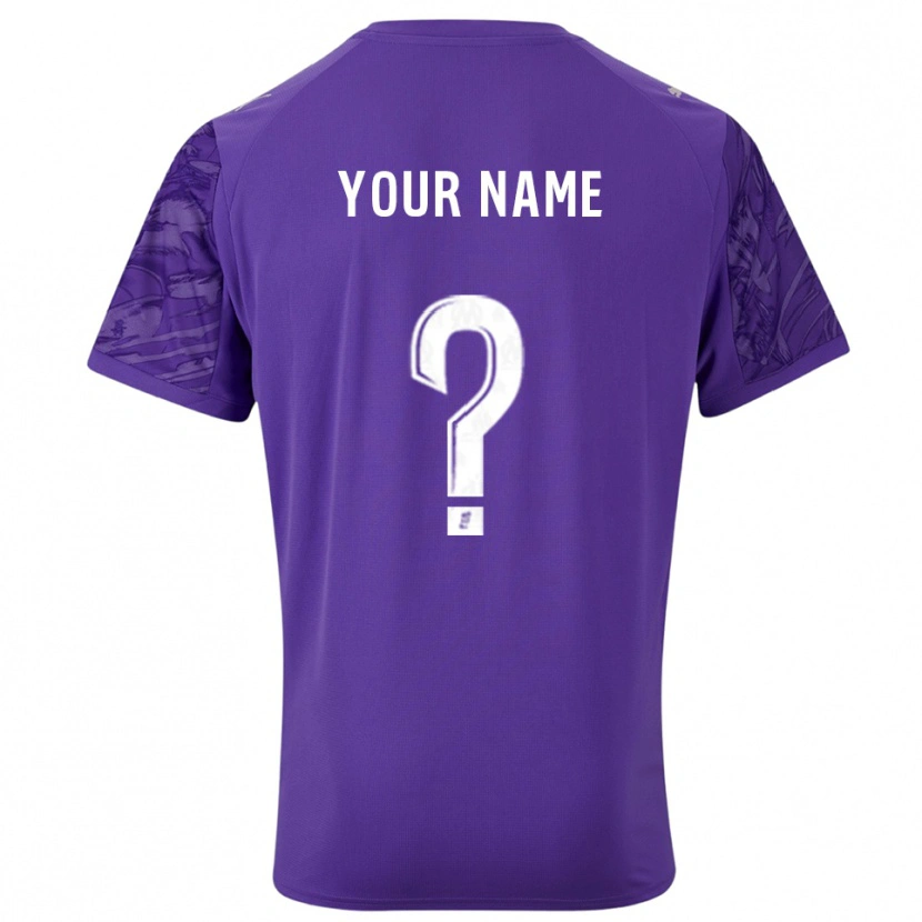 Danxenメンズオリンピック・マルセイユパープルホワイトゴールキーパー シャツ2025/26ジャージーユニフォーム