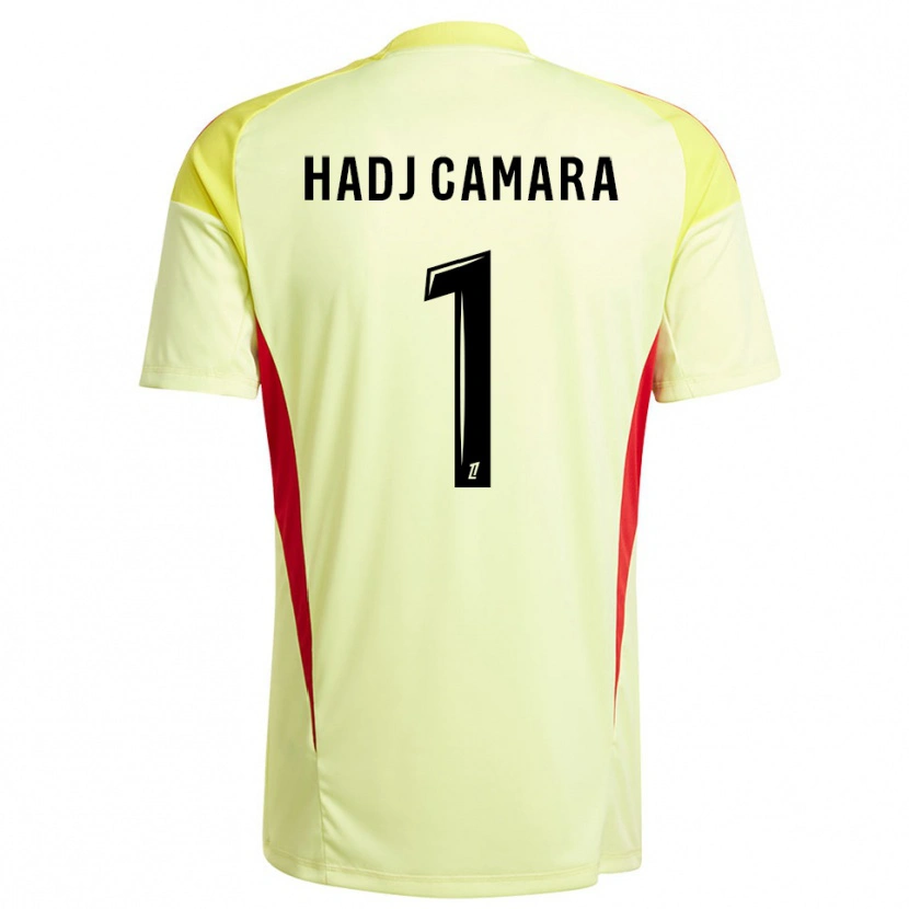 DanxenメンズEl Hadj Camara#1ライトイエローブラックゴールキーパー シャツ2025/26ジャージーユニフォーム