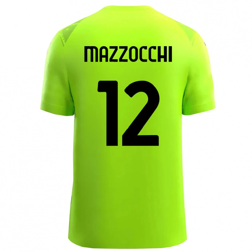 DanxenメンズAlessandro Mazzocchi#12ローン・グリーン黒ゴールキーパー シャツ2025/26ジャージーユニフォーム