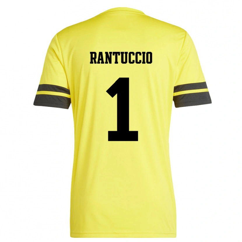 DanxenメンズCarmelo Rantuccio#1イエローブラックゴールキーパー シャツ2025/26ジャージーユニフォーム