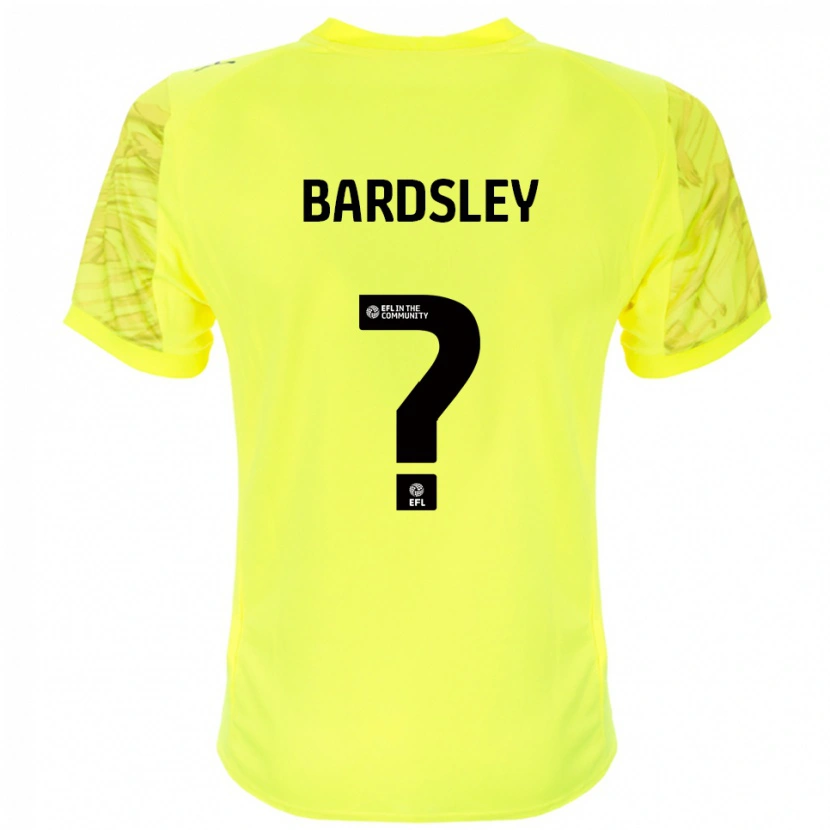 DanxenメンズHarvey Bardsley#0イエローブラックゴールキーパー シャツ2025/26ジャージーユニフォーム
