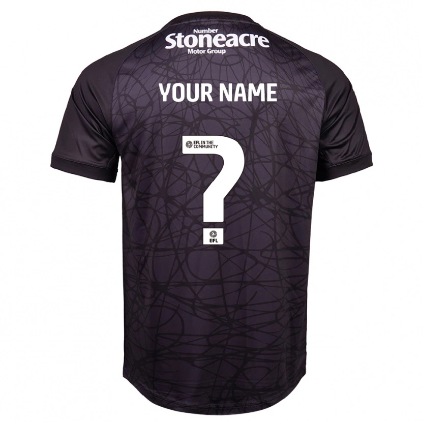 Danxenメンズドンカスター・ローヴァーズFCブラック ホワイトゴールキーパー シャツ2025/26ジャージーユニフォーム