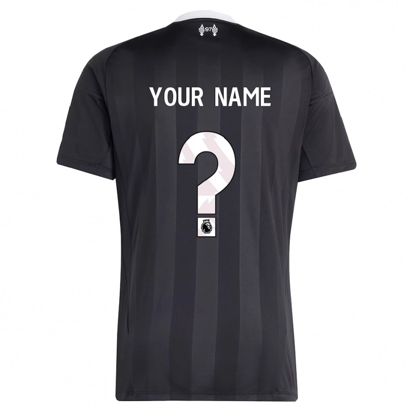 DanxenメンズリヴァプールFC黒 白ゴールキーパー シャツ2025/26ジャージーユニフォーム