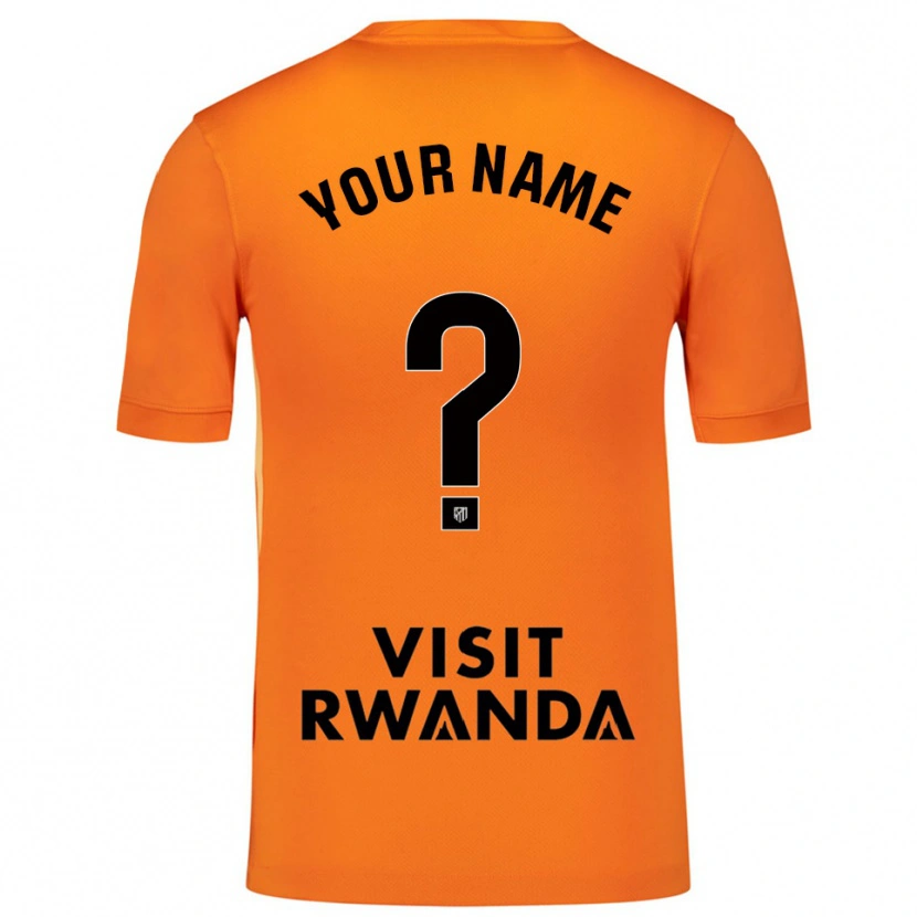 Danxenメンズアトレティコ・マドリードオレンジブラックゴールキーパー シャツ2025/26ジャージーユニフォーム