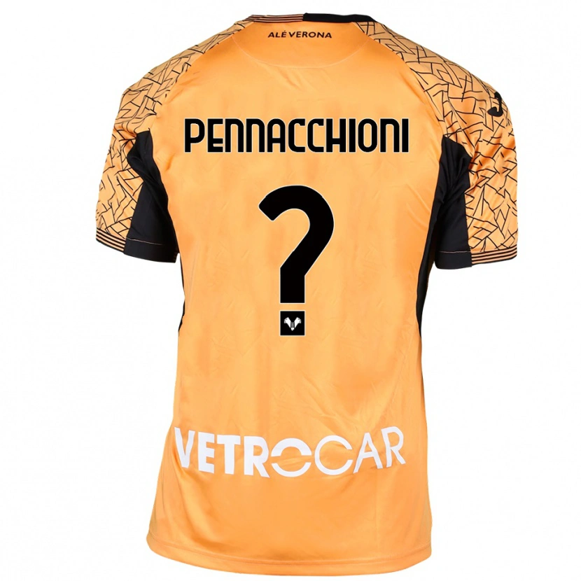 DanxenメンズJacopo Pennacchioni#0オレンジ黒白ゴールキーパー シャツ2025/26ジャージーユニフォーム