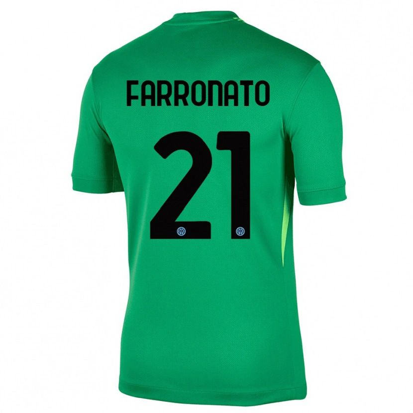 DanxenメンズMatteo Farronato#21ライトグリーン黒ゴールキーパー シャツ2025/26ジャージーユニフォーム