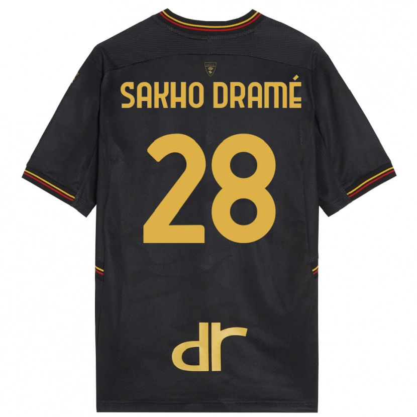 Danxenメンズサンバ・サコー・ドラメ#28黒茶ゴールキーパー シャツ2025/26ジャージーユニフォーム