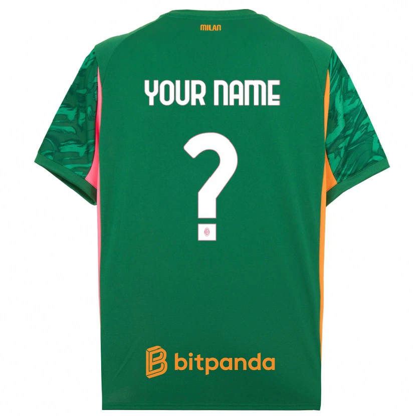 DanxenメンズACミラン緑オレンジピンクゴールキーパー シャツ2025/26ジャージーユニフォーム